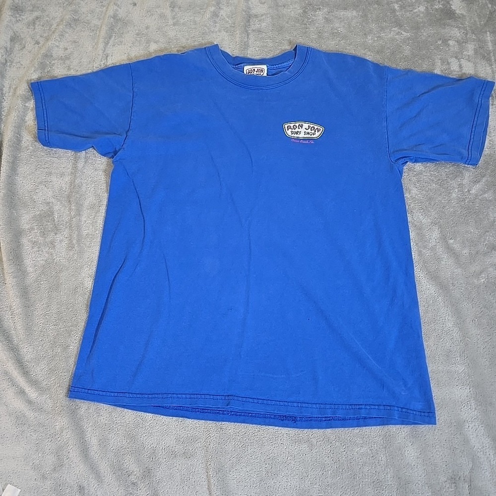 Vintage Ron Jon Surf Shop Shirt Mens Large Blue Cocoa Beach Florida Casual Y2K